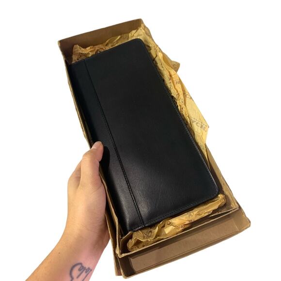 Vintage COACH Black 4700 Business Card File with Box - Picture 7 of 8